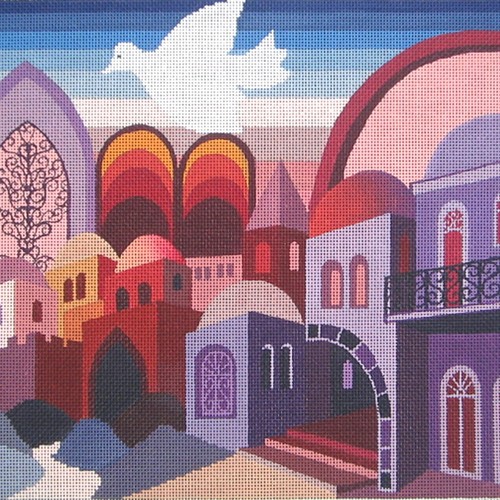 Jerusalem in Purple Tallit