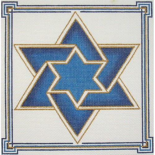 Double Star of David Tefillin (blue)