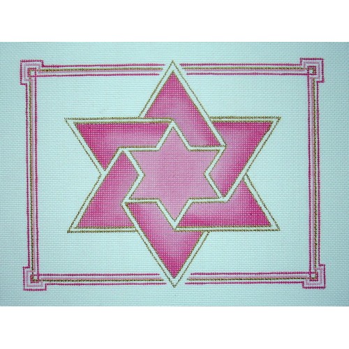 Double Star Tallit in pink