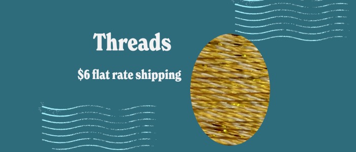 Threads flat rate $6 shipping